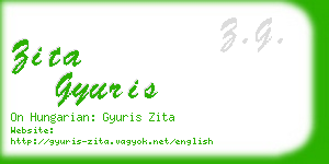 zita gyuris business card